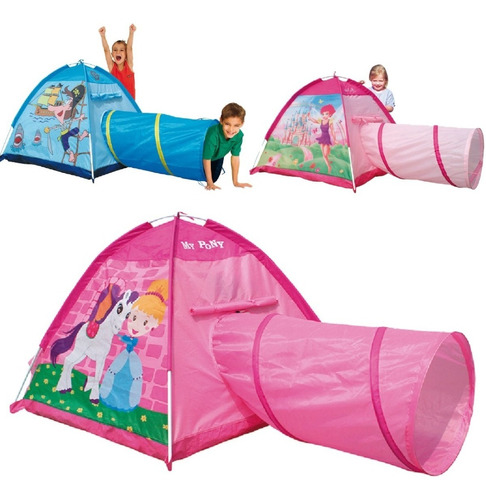 Carpa Casita Infantil C/ Tunel Niños Pijamada - Nena O Nene!