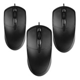 10pz Mouse Optico Alambrico Usb Ergonomico Portatil Pc Lapto