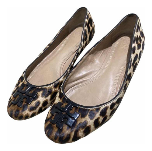 Flats Tory Burch Animal Print Talla 7mx