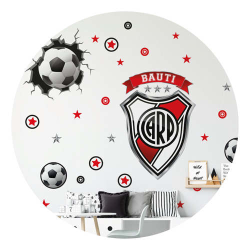 Vinilo Pelotazo + Escudo Fútbol Personalizado  X L