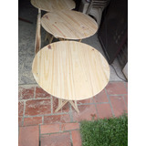 Mesa De Madera Plegable Redonda