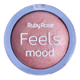 Rubor Iluminador Baked Blush Marmolado Ruby Rose Tono 5