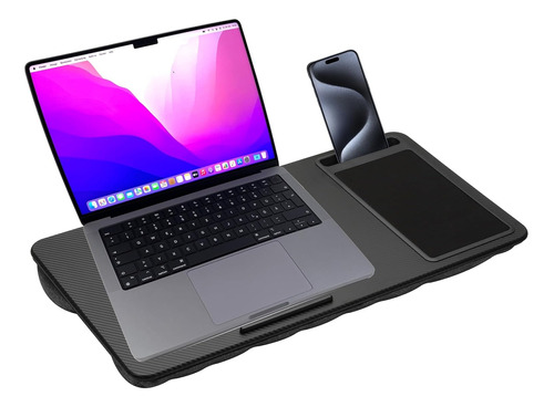 Soporte Mesa Cama Notebook Tablet Fibra De Carbono+ Mousepad