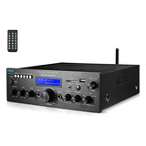 Amplificador Estéreo Bluetooth Pyle - 200w Potencia, Radio