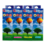 Combo Tinta Global 250ml X 4u Sistema Continuo Y Cartuchos