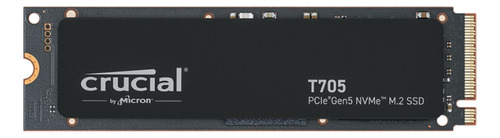 Ssd Crucial T705 2tb Pcie Gen5 Nvme M.2 - 14.500 Mb/s Leitura E 12.700 Mbps Gravação Ct2000t705ssd3