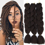 3 Piezas Extensiones De Trenzas Africanas Cabello Kanekalon