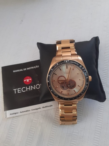 Relógio Technos Masculino Automático 82s7ab Dourado