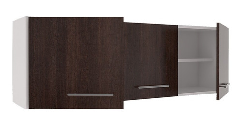 Alacena 140cm 3 Puertas Melamina C/ Estante Orlandi Cocina