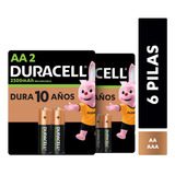 Pack Pilas Recargables Duracell Aaax4 + Aax2