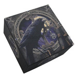 Ptc 4 Pulgadas Raven Spell Caster Espejo Cuadrado Joyería/.