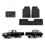 Kit Tapetes 3pz Logo Nissan Frontier Americana 1997 - 2004