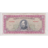 Billete Chile 10 Escudos Massad Ibañez G2 Usado (c85)