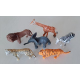 Set De Animales De La Selva X 6 Un Juguetes Lote Niños