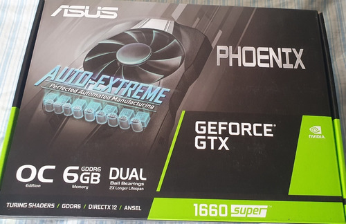 Placa De Video 1660 Super Asus Nvidia Geforce Gtx 6gb Oc