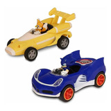 Carro Sonic Pull Back Tails E Sonic Com 2 Fun F0107-2