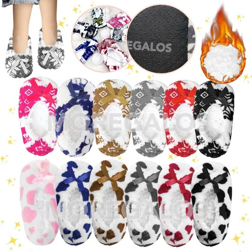 Pantuflas Ballerinas infantiles Antideslizante Diseños Frio