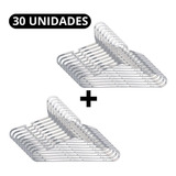 Kit 30 Cabides Transparentes Resistentes Moderno P/ Casaco  