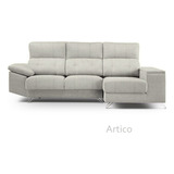 Sillón Sofa Cama 2 Cuerpos Esquinero + Chaise - Valencia Diseño De La Tela Lino