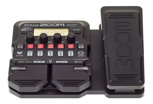 Pedalera Zoom G1x Four De Efectos Para Guitarra Electrica