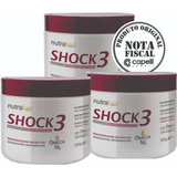 Kit Nutrahair Shock3 Reconstrução Cabelos Ressecados 3und