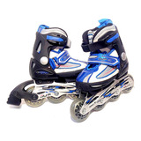 Rollers Patines Profesionales Para Niños Azul C/ Gris Juf 