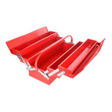 Caja De Herramientas Metálica Tipo Acordeón Con 5 Bandejas Color Rojo