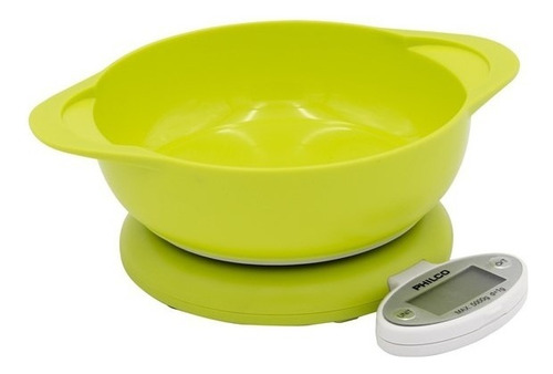 Balanza Digital Cocina Con Bowl Philco Ks-545 / Tecnocenter Capacidad Máxima 5 Kg Color Verde Claro