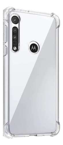 Funda Antigolpes Transparente Para Motorola + Vidrio