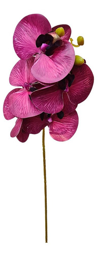 Orquídea Artificial 3d Vinho Flor Decorativa Linha Premium