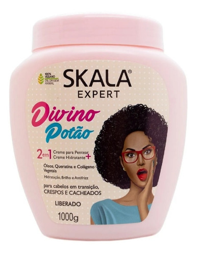 Crema Skala Divino Potao Rulos Metodo Curly - Vegana 