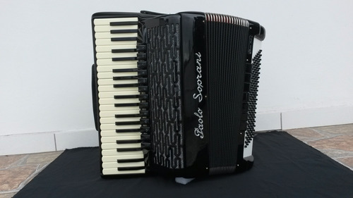 Acordeon Super Paolo Soprani Duplo Cassoto, Feito Com A 4s  