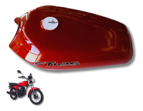 Tanque De Gasolina Moto Italika Ft125 Rojo 
