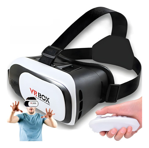 Óculos Realidade Virtual Vr Box 2.0 + Controle Cardboard 3d