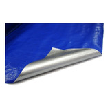 Cobertor Lona Rafia Laminada Impermeable Azul 200g 2m X 10m