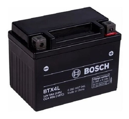 Bateria Yt4l-bs = Btx4l Bosch Gel 12v 3ah