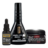 Kit 1 Óleo De Barba, 1 Loção Pós Barba, 1 Gel Evolution