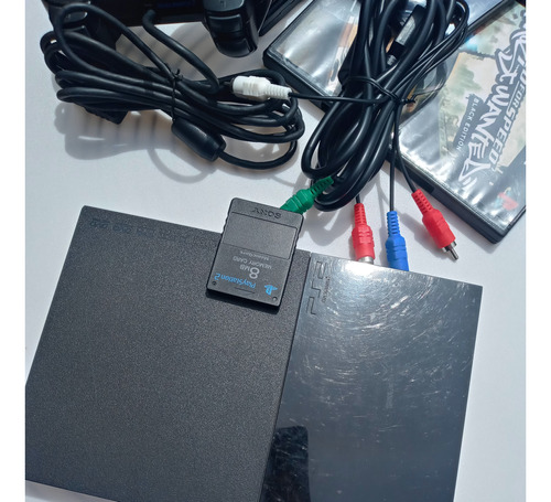 Playstation 2 Super Slim 90004. Flash + Chip + 4 Juegos