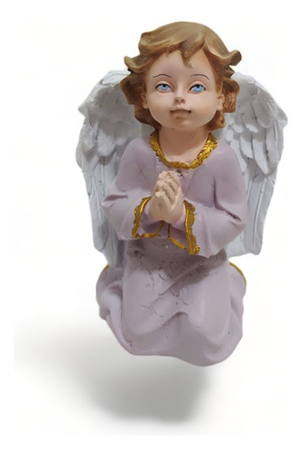 Imagem Estatua Anjo Da Guarda 13cm Em Resina