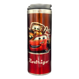 Termo Vaso Rayo Mcqueen Y Mate Personalizado Acero Inox