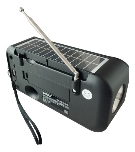 Bocina Bluetooth Altavoz Solar Lámpara Usb Tf Radio Fm