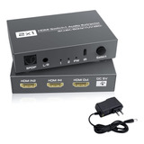 Kisdoo Interruptor Hdmi 2x1 Con Toslink Spdif Óptico Y Sal.