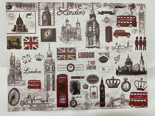 Set De 6 Individuales London Vintage