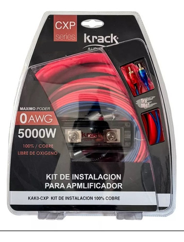 Kit Instalación X Ampli Cal 0 Cero 100% Cobre Krack Kak0-cxp