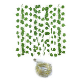 Guirnalda  De Hojas Verdes Artificiales Para Decoración Ivy