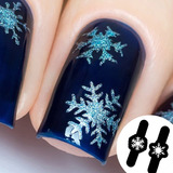 Stencil Unhas Airbrush Aerografia -dois Flocos De Neve