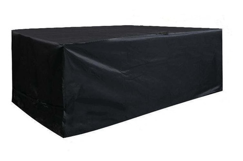 Funda Sofá Terraza 2cpos 145x90x68cm, Tela 420d, Color Negro