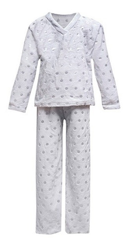 Pijama Para Niña 2 Piezas Termica Microfibra Silver Suave