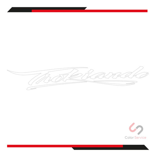 Calca Sticker Calcomania Trokiando De 20x120cm 1p Color Eleg | Meses sin interés