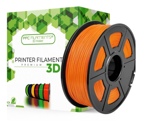 Filamentos Pla Ppc 1kg 1.75mm Naranjo | Filamentos